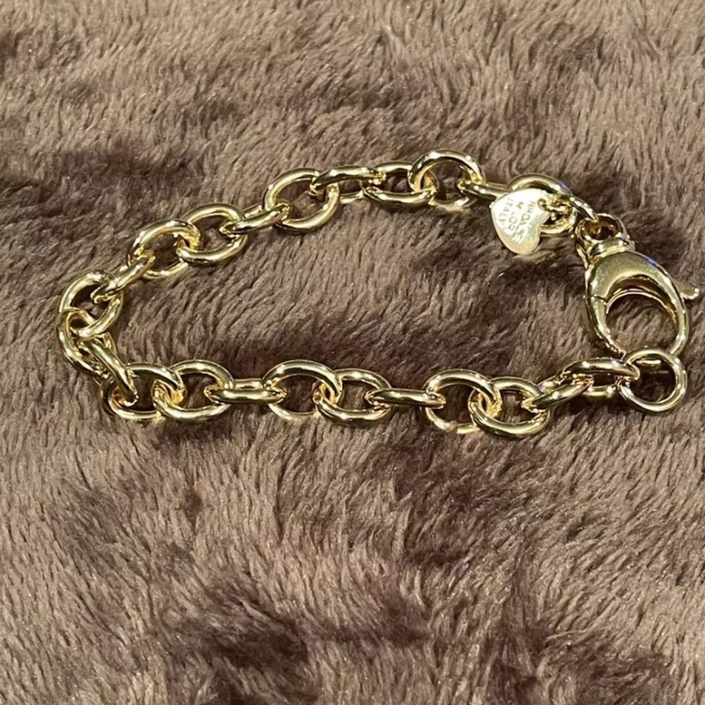 Bronzo Italia Link Bracelet Heavy Gold Plated - Picture 2 of 2